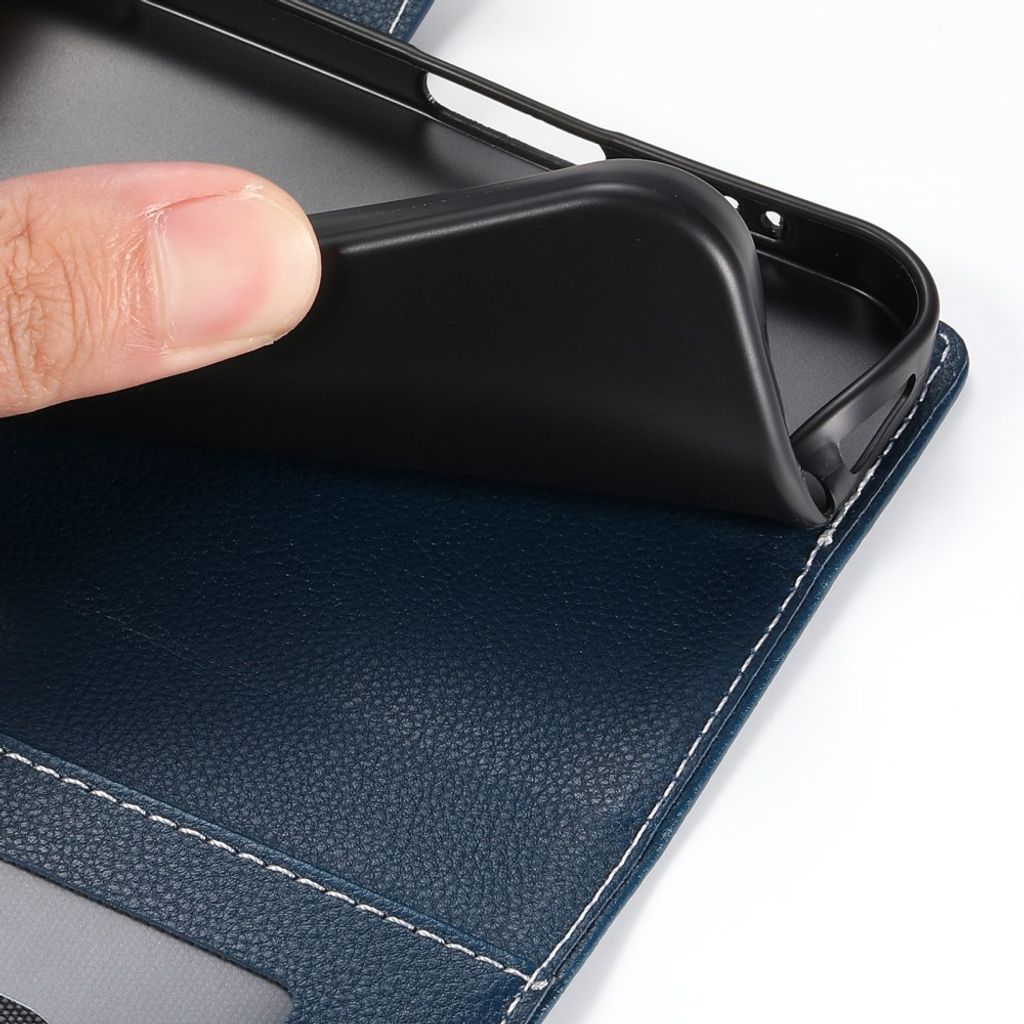Mörkblått plånboksfodral med handlovsrem till iPhone 18 Pro och 17 Pro, bild 6