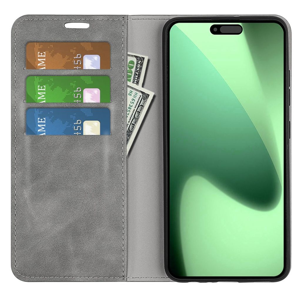 Grått plånboksfodral med stativfunktion till iPhone 18 Pro och 17 Pro, bild 5