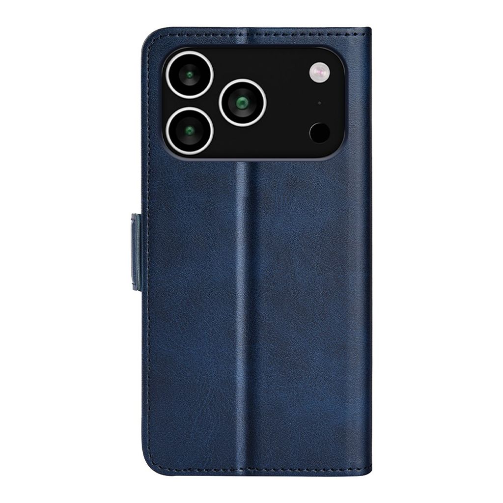 Blått plånboksfodral med dubbla magnetlås till iPhone 18 Pro och 17 Pro, bild 3