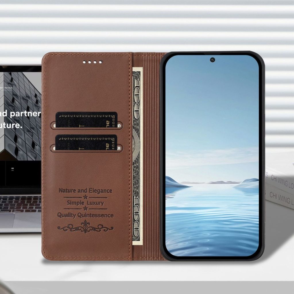 Brunt plånboksfodral med RFID-skydd till iPhone 18 Pro och 17 Pro, bild 12
