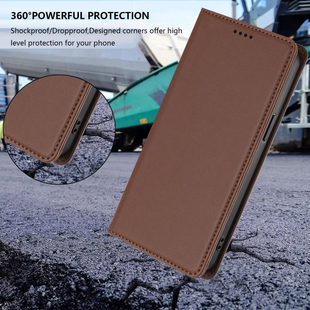 Brunt plånboksfodral med RFID-skydd till iPhone 18 Pro och 17 Pro, bild 7