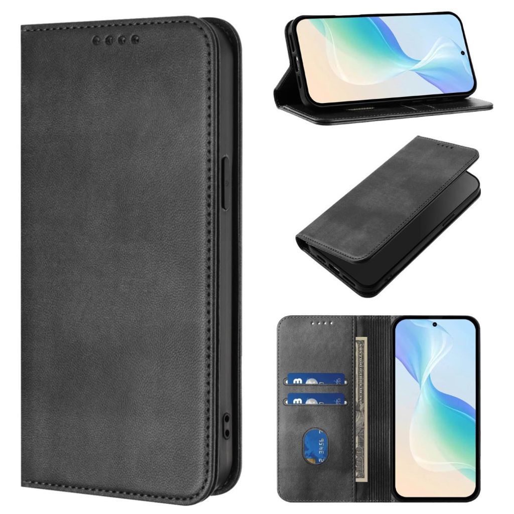 Svart retroplånbok med RFID-skydd till iPhone 18 Pro och 17 Pro, bild 3
