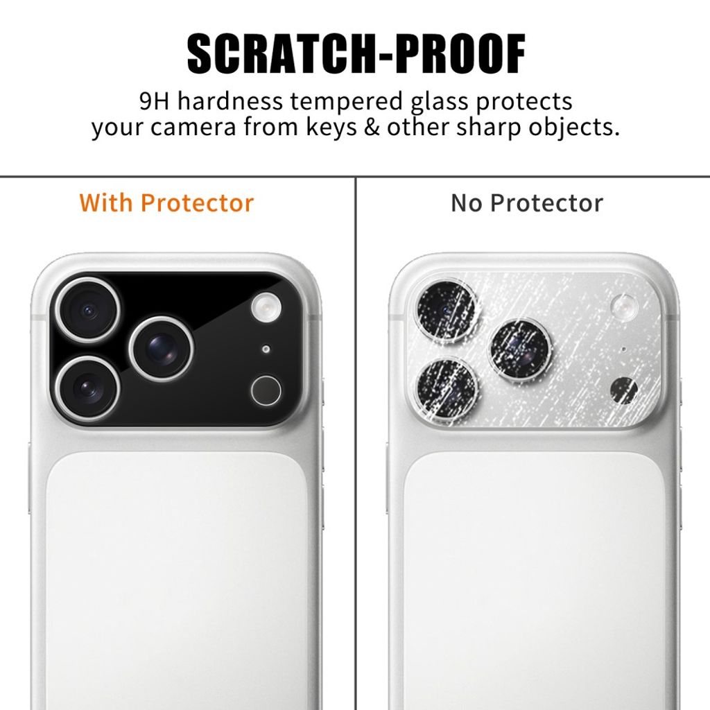 Svart kameraskydd i 9H-glas till iPhone 18 Pro, bild 4