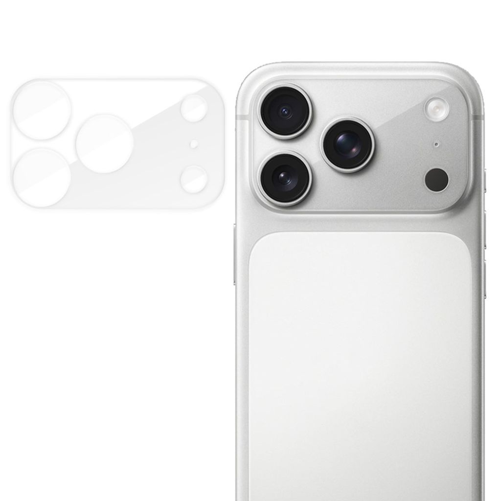 Genomskinligt kameraskydd i 9H-glas till iPhone 18 Pro