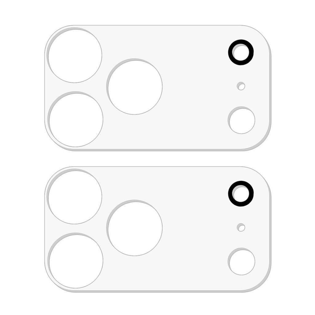 Kameraskydd i härdat glas till iPhone 18 Pro, 2-pack, bild 2