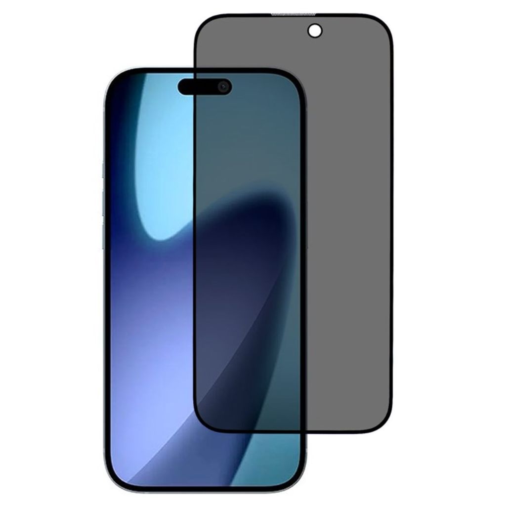 Heltäckande skärmskydd med insynsskydd till iPhone 18 Pro