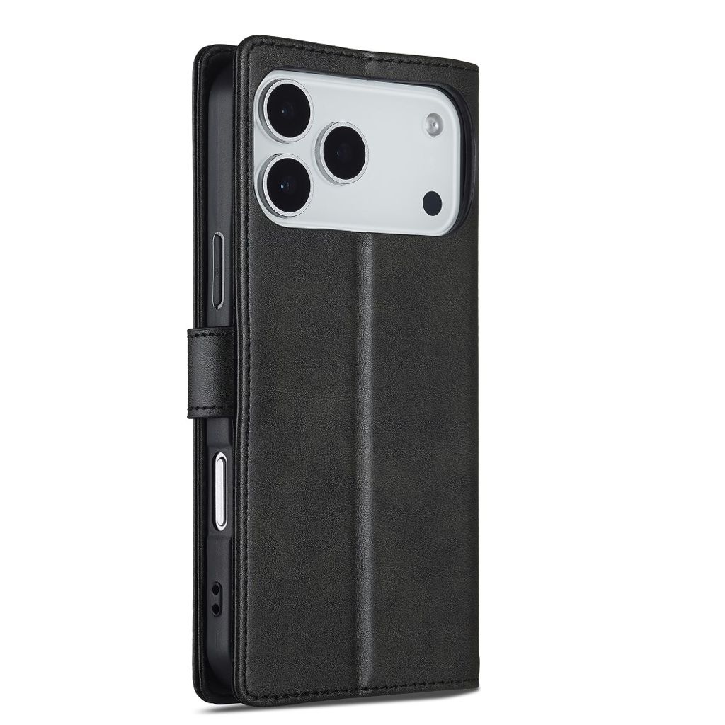 Svart plånboksfodral i PU-läder till iPhone 18 Pro och 17 Pro, bild 10