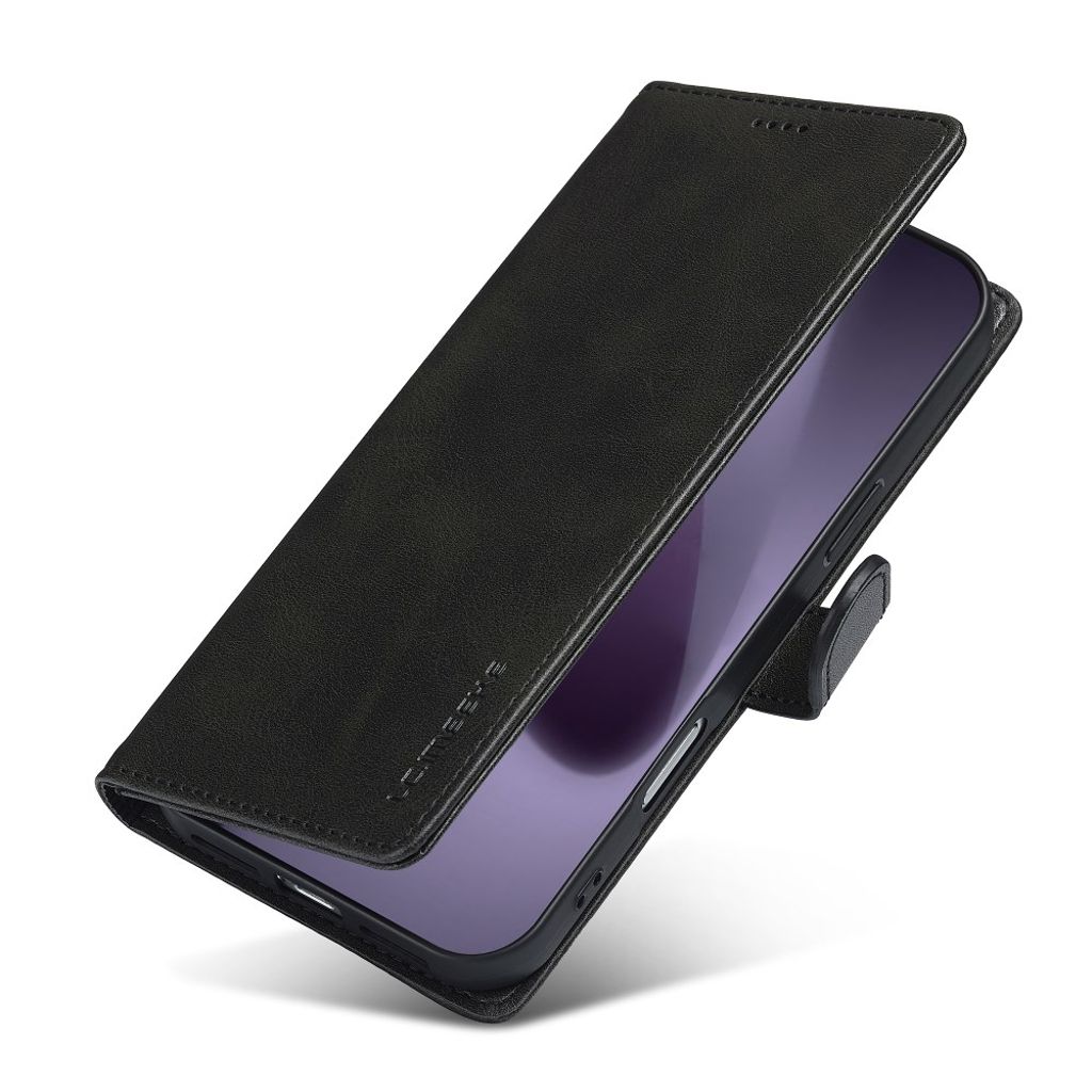 Svart plånboksfodral i PU-läder till iPhone 18 Pro och 17 Pro, bild 4