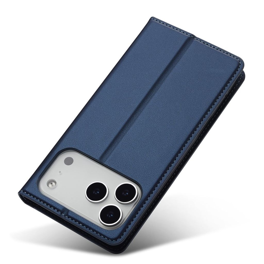 Blått plånboksfodral i PU-läder till iPhone 18 Pro och 17 Pro, bild 3