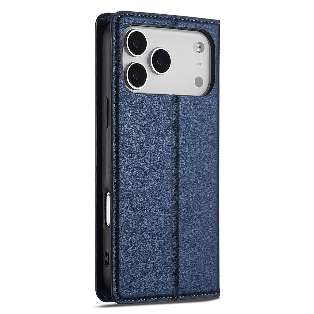 Blått plånboksfodral i PU-läder till iPhone 18 Pro och 17 Pro, bild 4