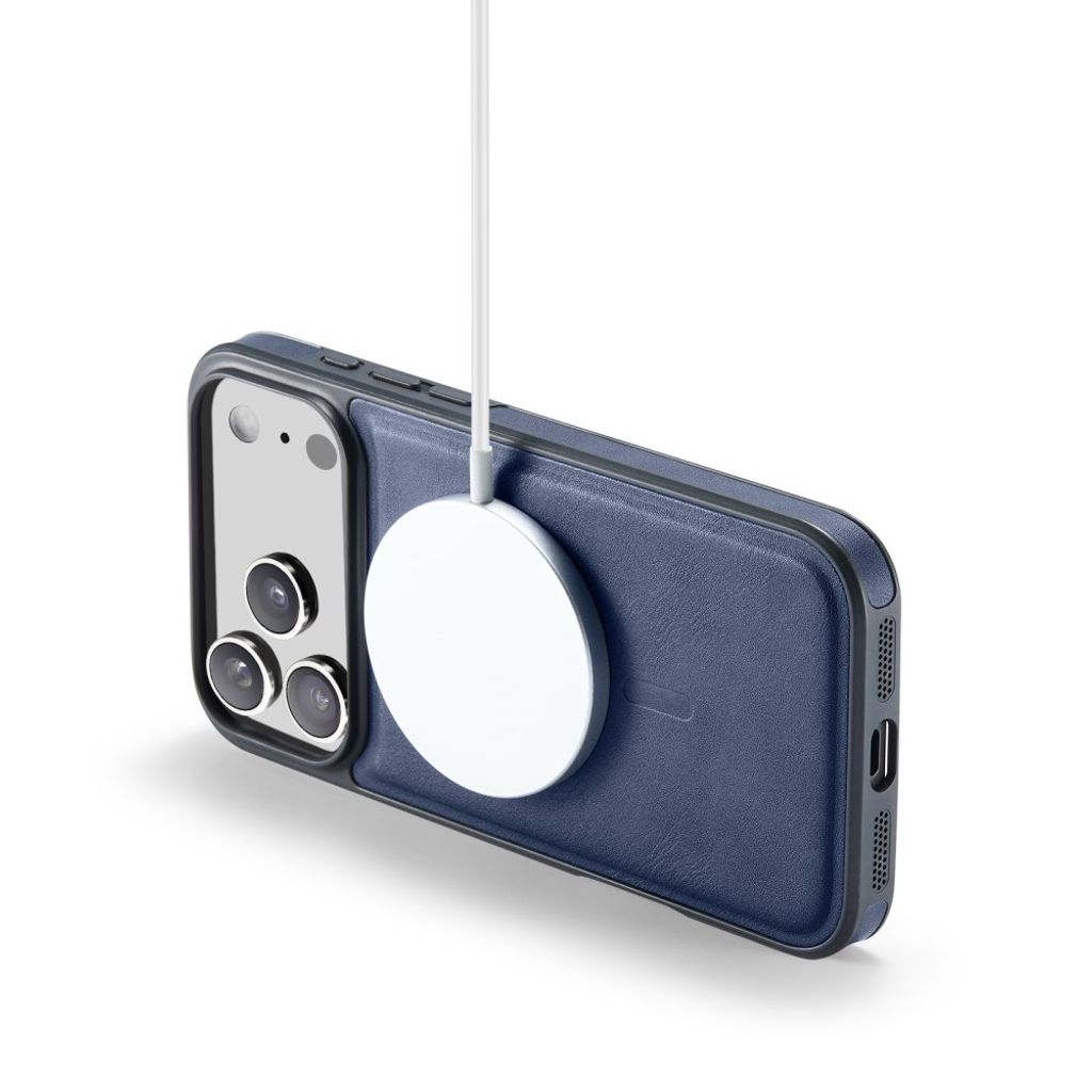 Blått MagSafe-skal i PU-läder till iPhone 18 Pro och 17 Pro, bild 4