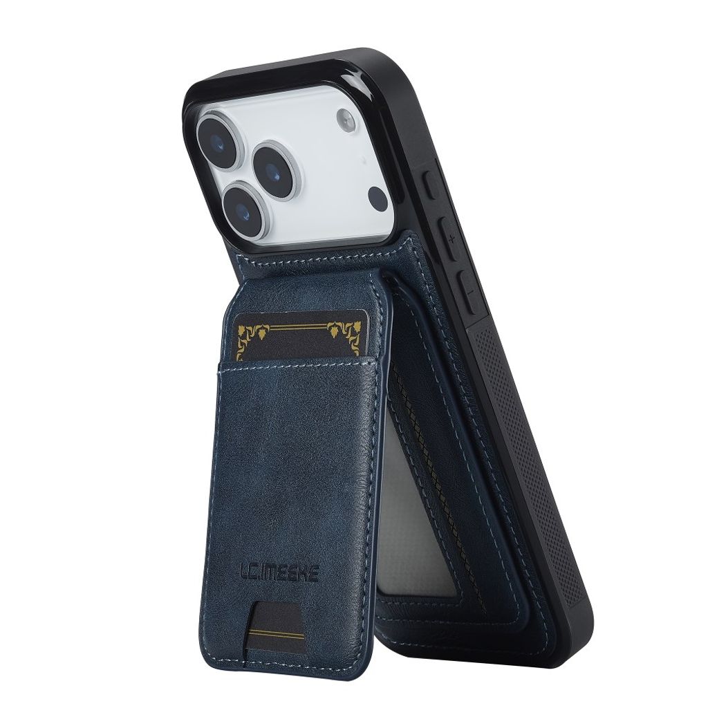 Blått MagSafe-skal med avtagbar korthållare till iPhone 18 Pro och 17 Pro, bild 4