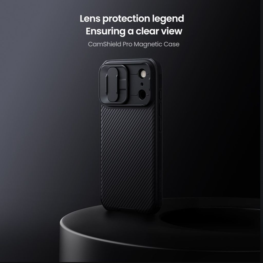 Nillkin svart MagSafe-skal med skjutbart kameraskydd till iPhone 18 Pro och 17 Pro, bild 6