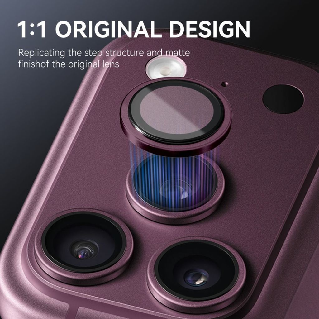 Lila kameraskydd med metallring till iPhone 18 Pro och 18 Pro Max, bild 2