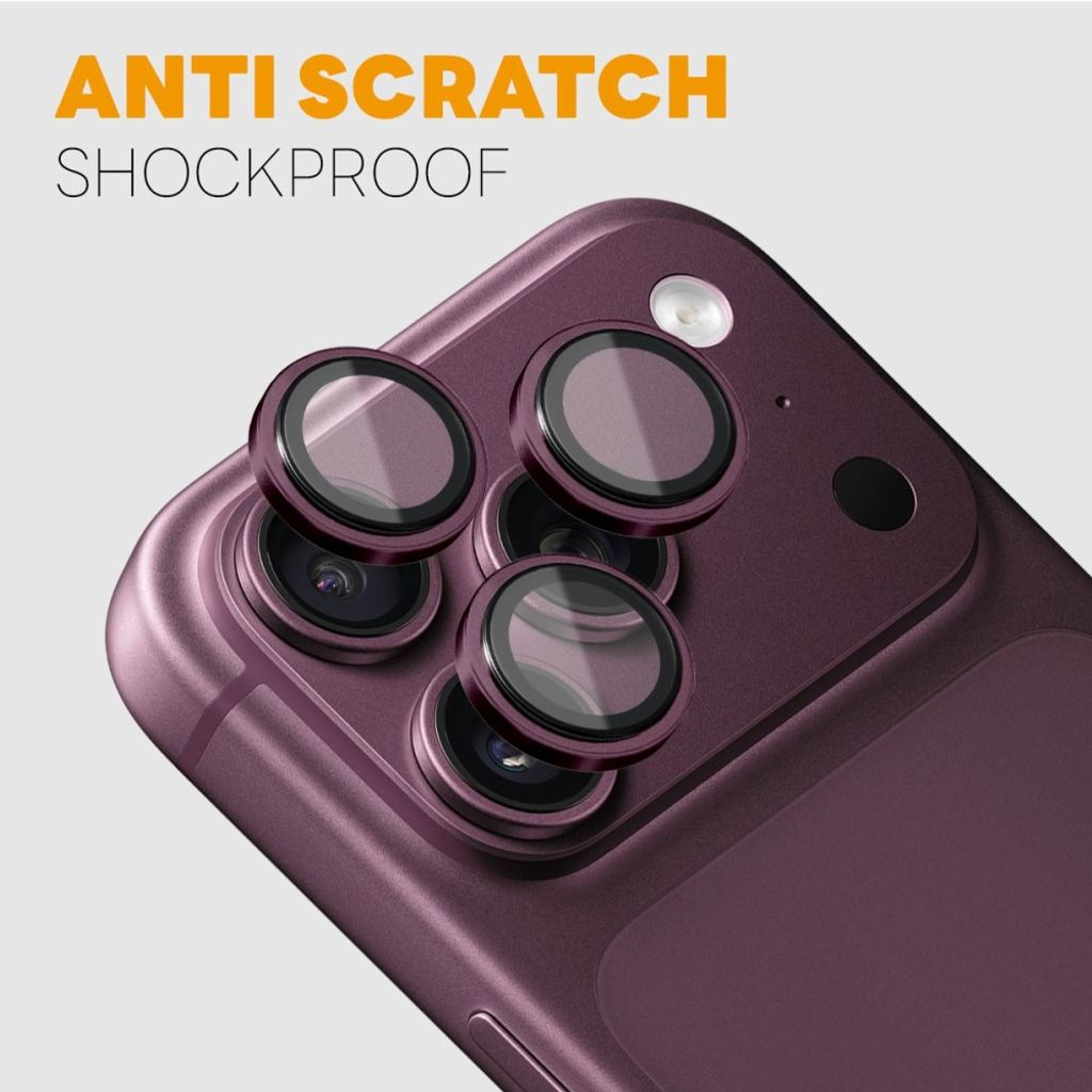 Lila kameraskydd med metallring till iPhone 18 Pro och 18 Pro Max, bild 3