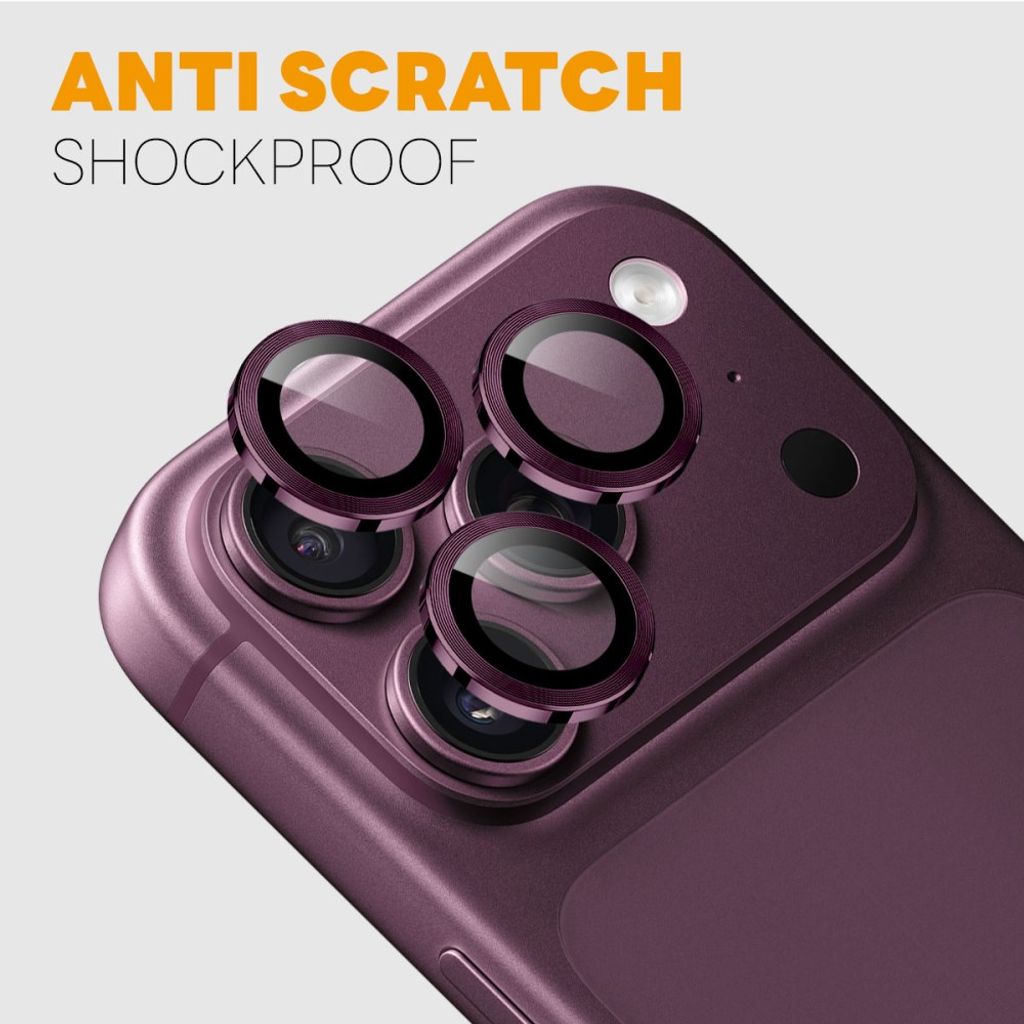 Lila kameraskydd i aluminium och härdat glas till iPhone 18 Pro och 18 Pro Max, bild 3
