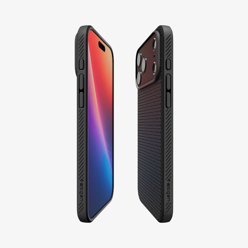 Spigen Liquid Air skal, matt svart, till iPhone 18 Pro och 17 Pro, bild 4