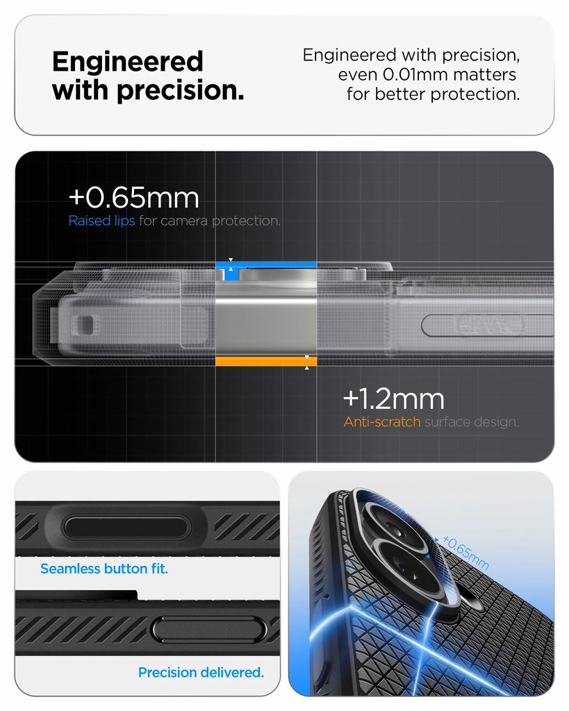 Spigen Liquid Air skal, matt svart, till iPhone 18 Pro och 17 Pro, bild 7