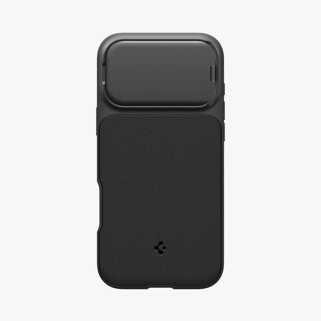 Spigen Optik Armor MagFit skal med kameraskydd och ställ, svart, till iPhone 18 Pro och 17 Pro, bild 7