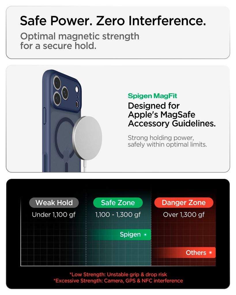 Spigen Ultra Hybrid MagFit skal, frostad djupblå, till iPhone 18 Pro och 17 Pro, bild 7