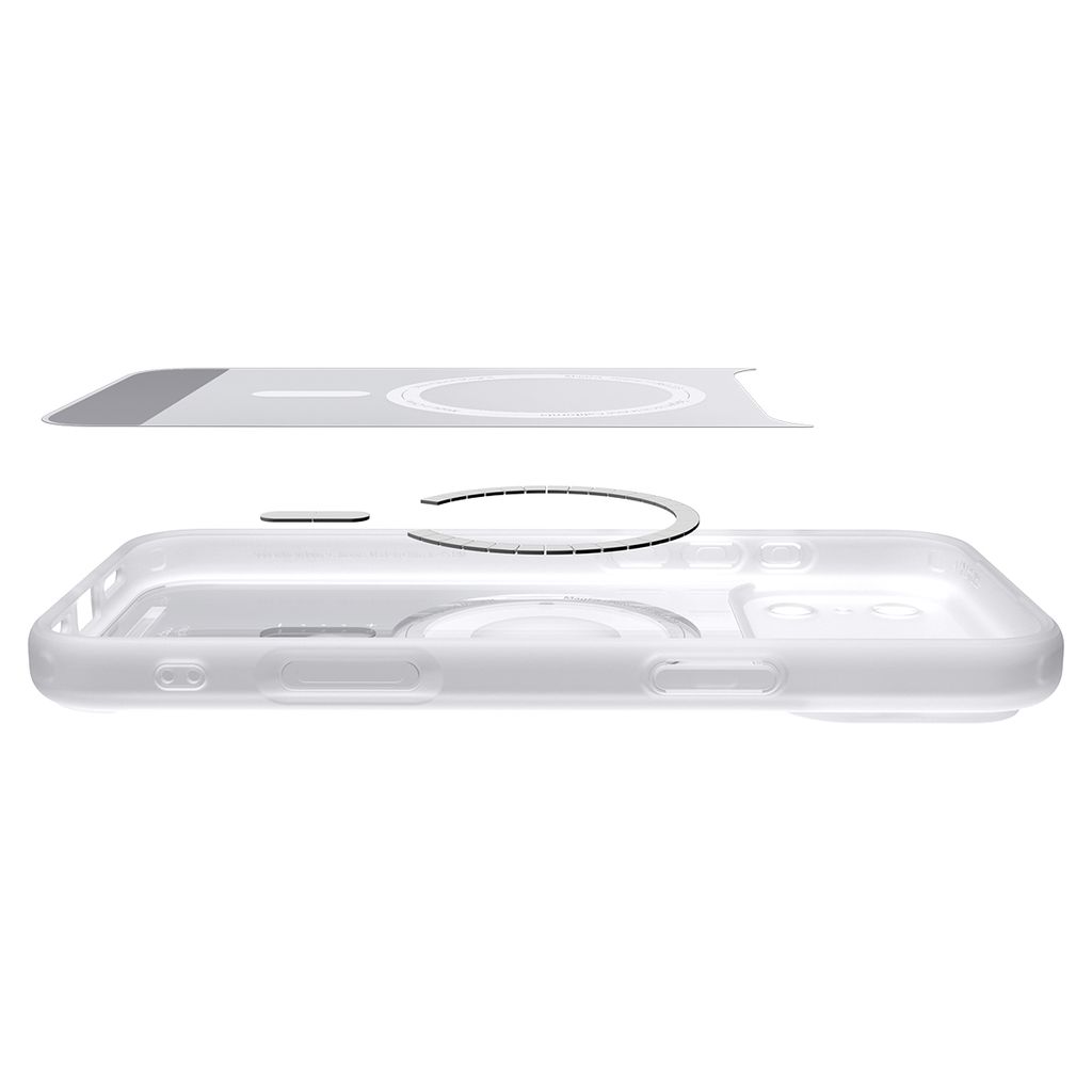 Spigen Ultra Hybrid MagFit Classic skal, silver, till iPhone 18 Pro och 17 Pro, bild 5