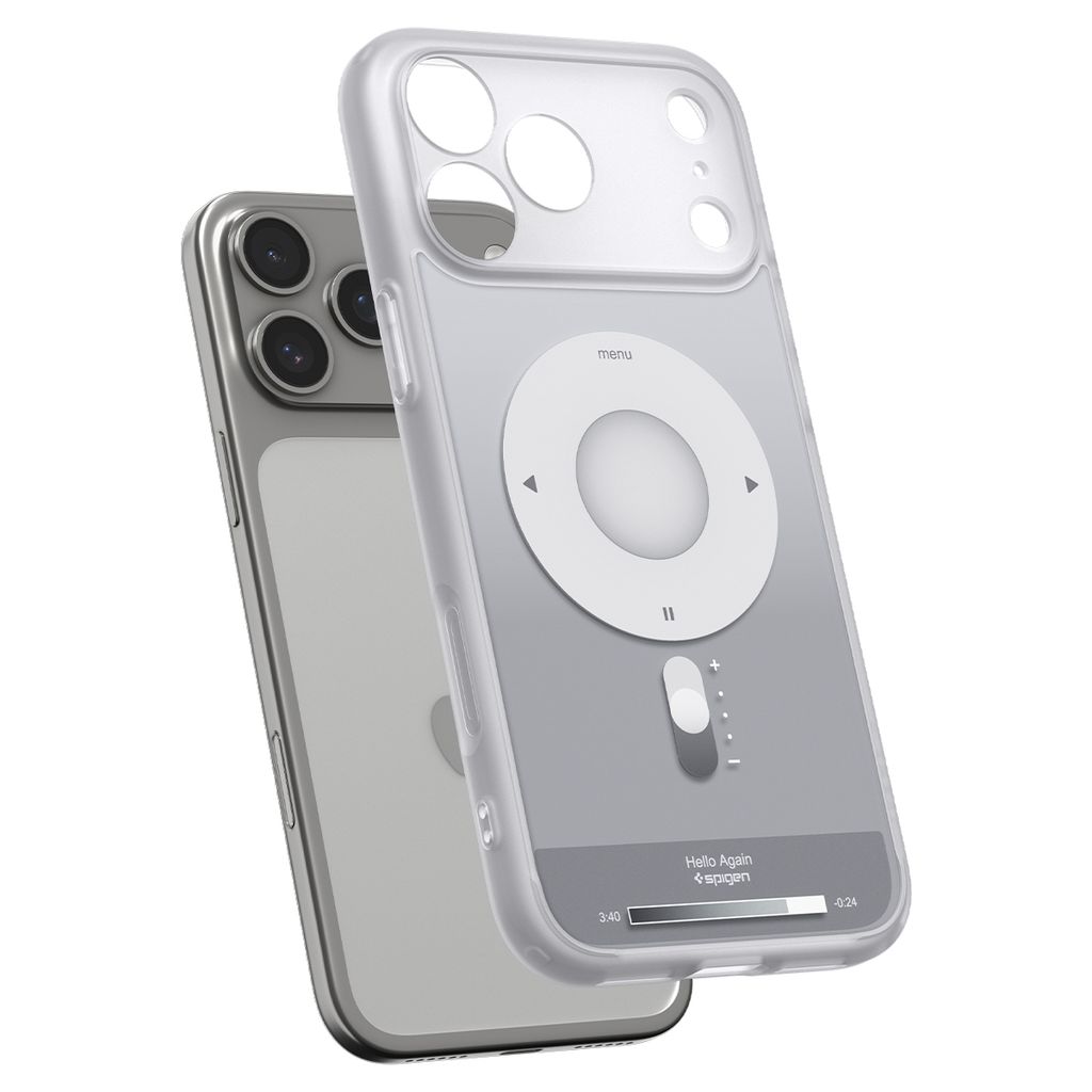 Spigen Ultra Hybrid MagFit Classic skal, silver, till iPhone 18 Pro och 17 Pro, bild 8
