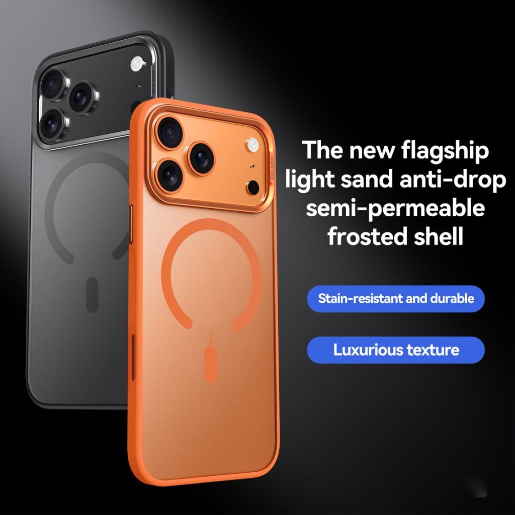 Halvgenomskinligt MagSafe-skal, orange, till iPhone 18 Pro och 17 Pro, bild 4