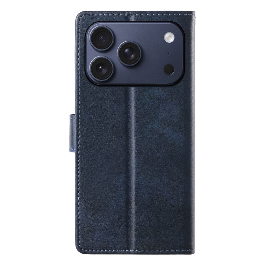 Plånboksfodral med ställ och handledsrem, blått, till iPhone 18 Pro och 17 Pro, bild 12