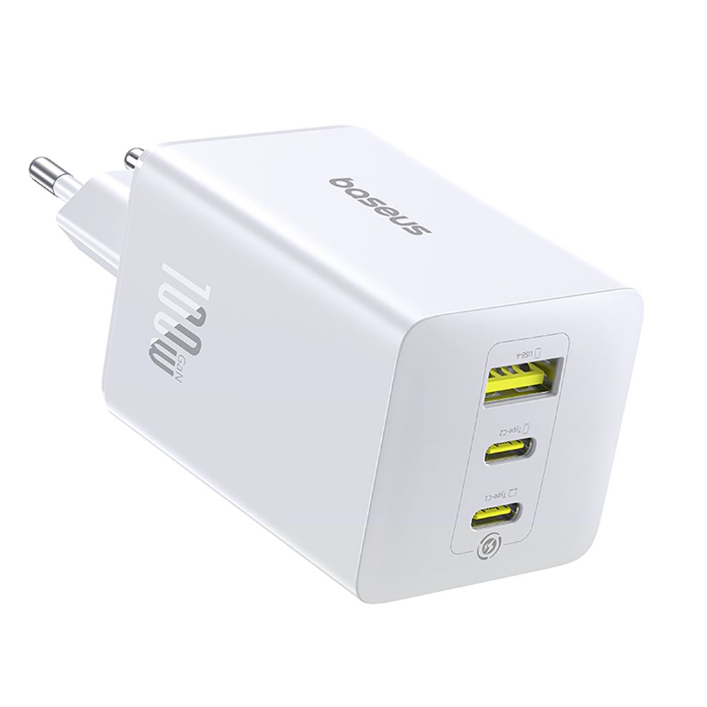 Baseus EnerFill FE11 laddare 100W, 2 USB-C och USB-A, vit, bild 2