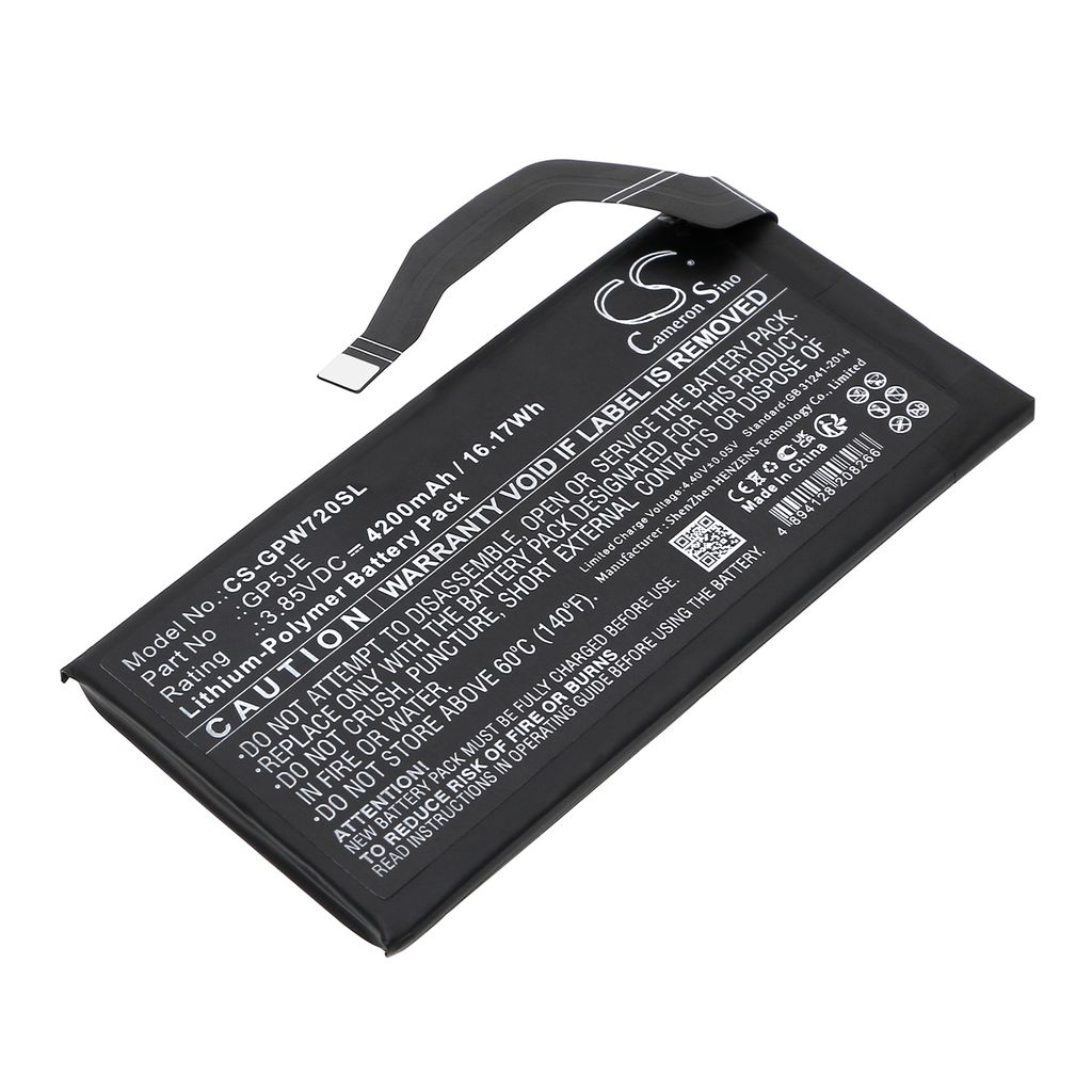 Batteri till Google Pixel 7a, litiumpolymer, 3,85 V