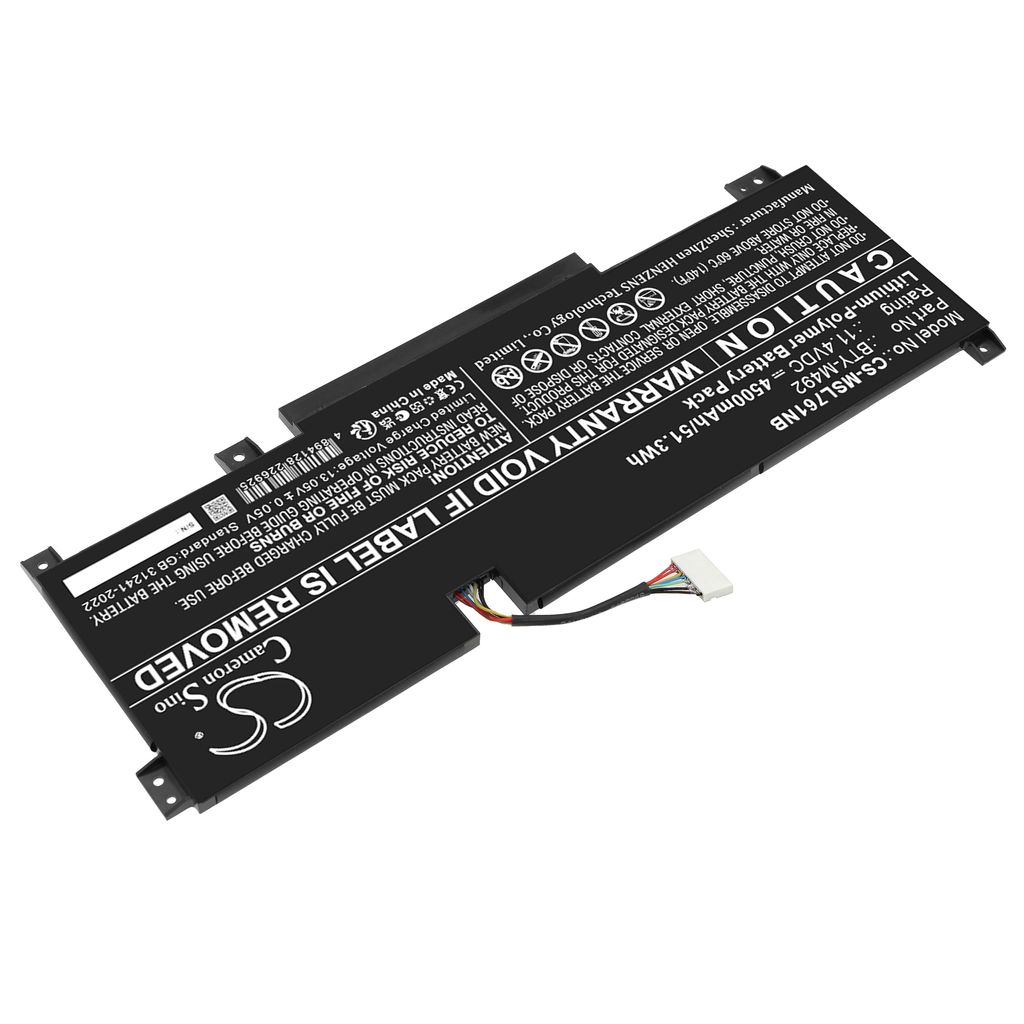 Batteri till MSI Bravo 15 B5DD, 11,4 V, 4500 mAh, 51,3 Wh, bild 7