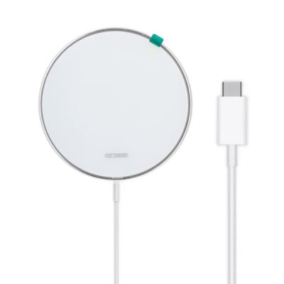 Trådlös Laddare 15W Aluminum - Vit