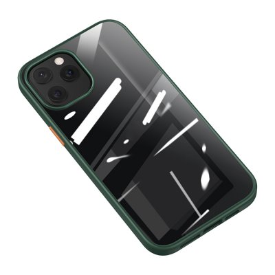 iPhone 12/12 Pro Skal - Usams Bekvämt Mobilskal - Grön / Transparent