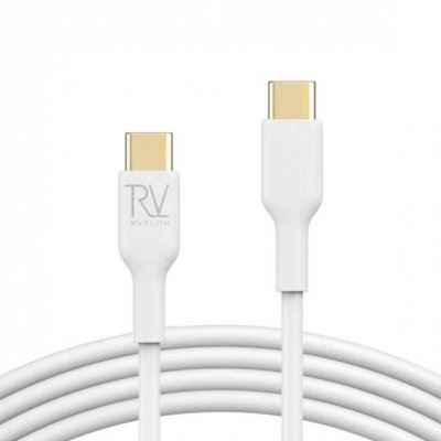 USB-C till USB-C Kabel 1m RV - Vit