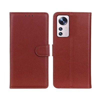 Xiaomi 12 Pro Plånboksfodral med Stativ - Brun