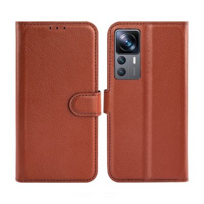 Xiaomi 12T/Xiaomi 12T 5G Pro Plånboksfodral med Stativ - Brun