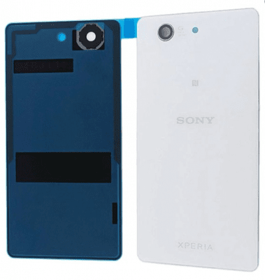 Sony Xperia Z3 Compact Baksida original - Vit - med Tejp