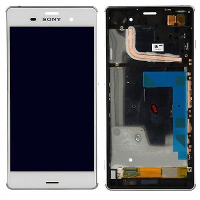 Sony Xperia Z3 Skärm med LCD Display & Touch Komplett med ram - Vit