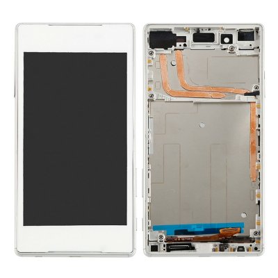 Sony Xperia Z5 Skärm med LCD Display Glas Komplett med ram - Vit